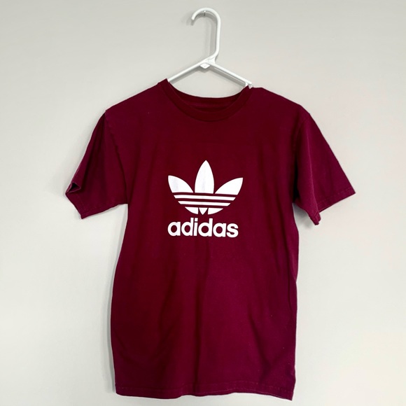 adidas Other - Men’s Adidas Logo Maroon T-Shirt